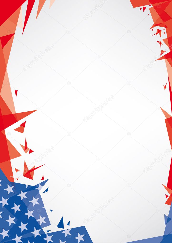 Grunge USA flag. A poster with a large scratched frame and a grunge us flag for your publicity.