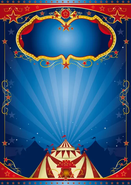 Circus blue vintage — Stock Photo, Image