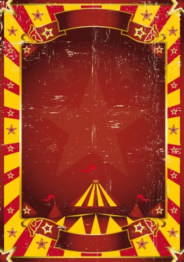 mesajınız için büyük bir kırmızı çerçeve ile renkli poster