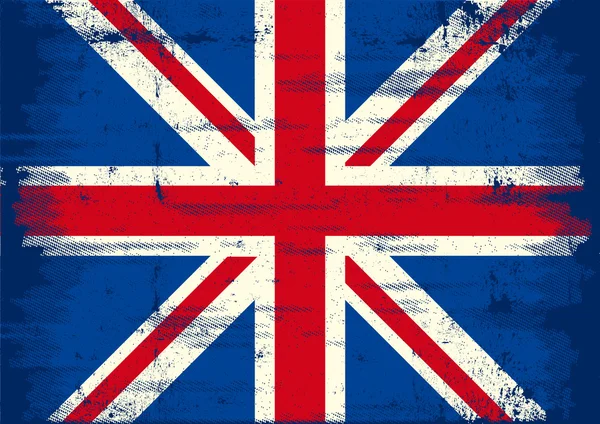 UK-Grunge-flag — Stockvektor