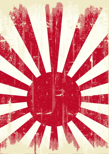 Japan grunge flag — Stock Vector