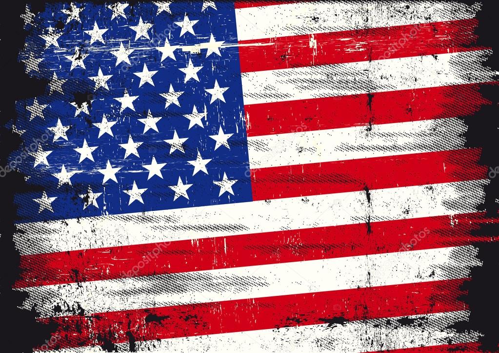 US distressed flag
