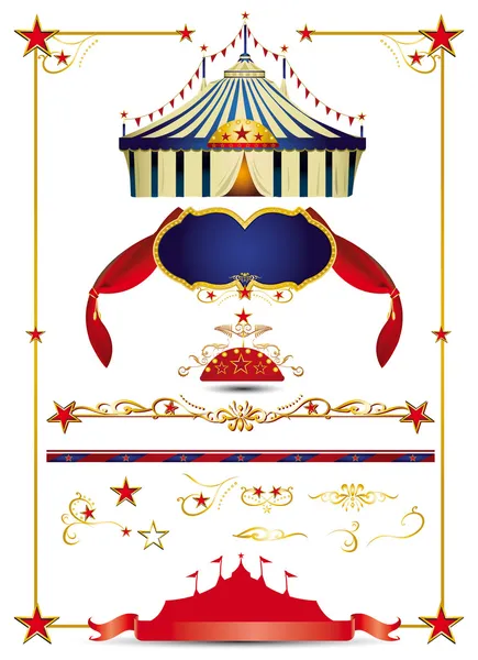 Circus set — Stock Vector