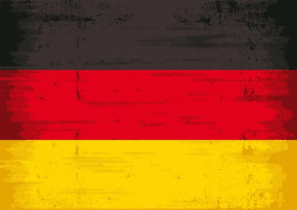 German grunge flag — Stock Vector