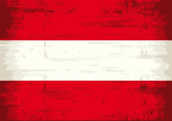 Rakouská grunge vlajka — Stockový vektor