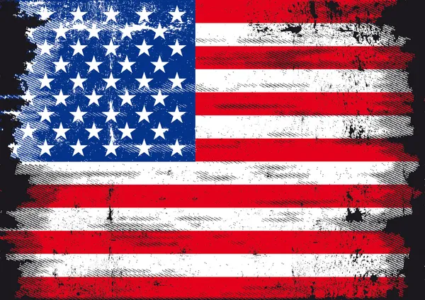 US Grunge flag — Stock Vector