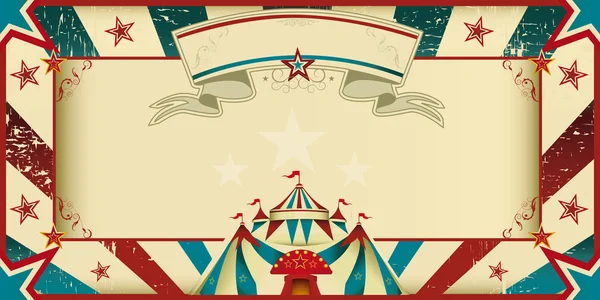 Circus vintage sunbeams — Stock Vector