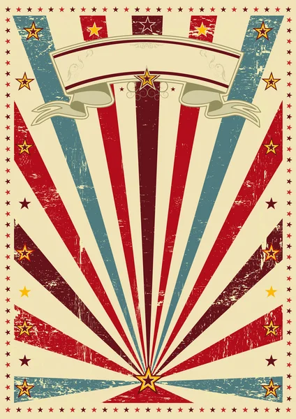 Rayos de sol vintage Circus — Vector de stock