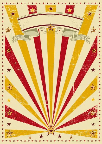 Circus vintage sunbeams — Stock Vector