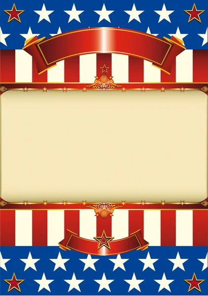 Cadre patriotique américain — Image vectorielle