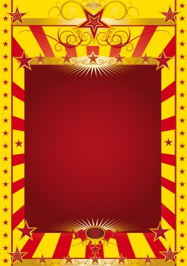 mesajınız için büyük bir kırmızı çerçeve ile renkli poster