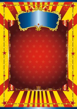 mesajınız için büyük bir kırmızı çerçeve ile renkli poster