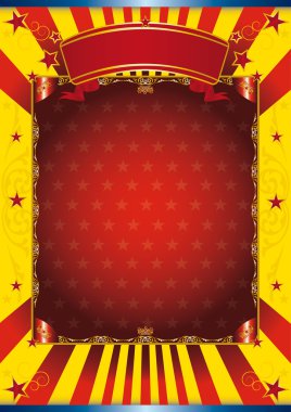 mesajınız için büyük bir kırmızı çerçeve ile renkli poster