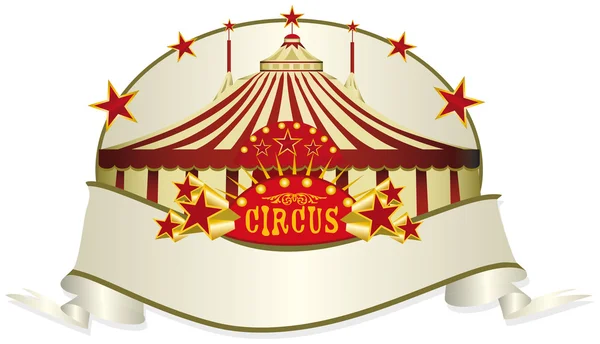 Circus ribbon. — Stock Vector