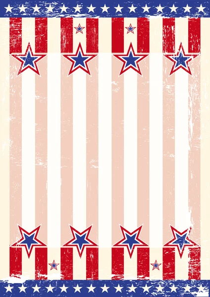 Grunge fondo americano — Vector de stock