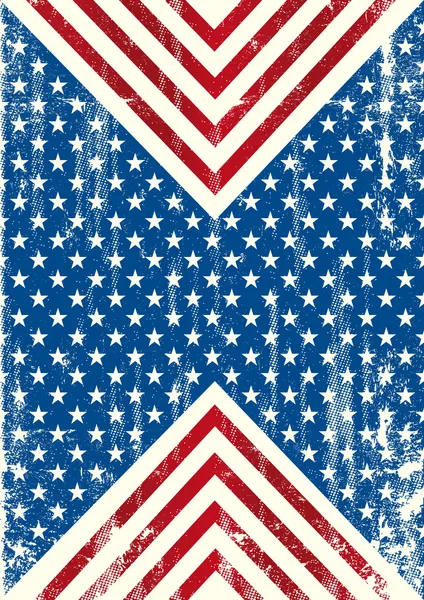 American flag distressed background — Stock vektor