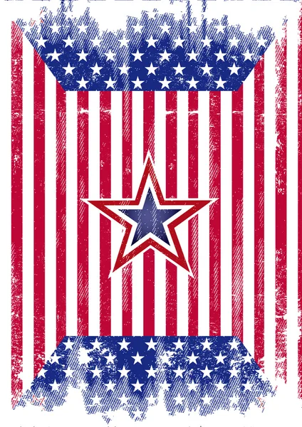 USA-Flaggengrunge — Stockvektor