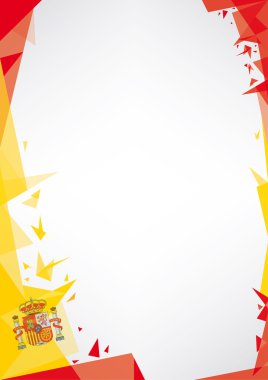 Background origami of spain. clipart