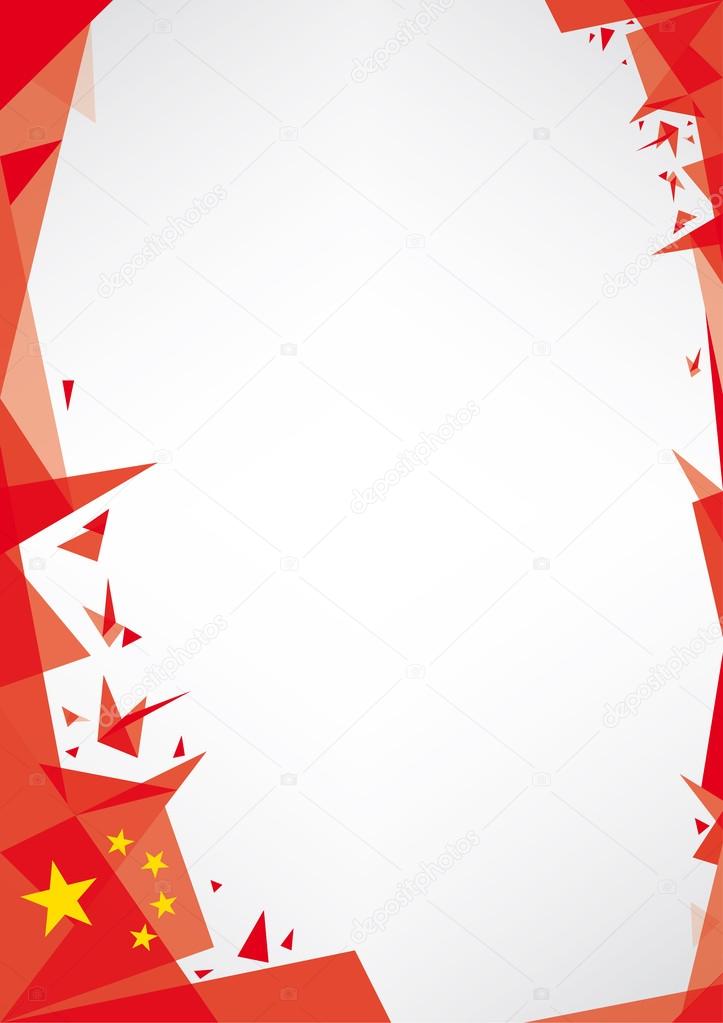 Background origami of china