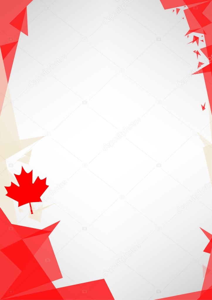 Background origami of Canada.