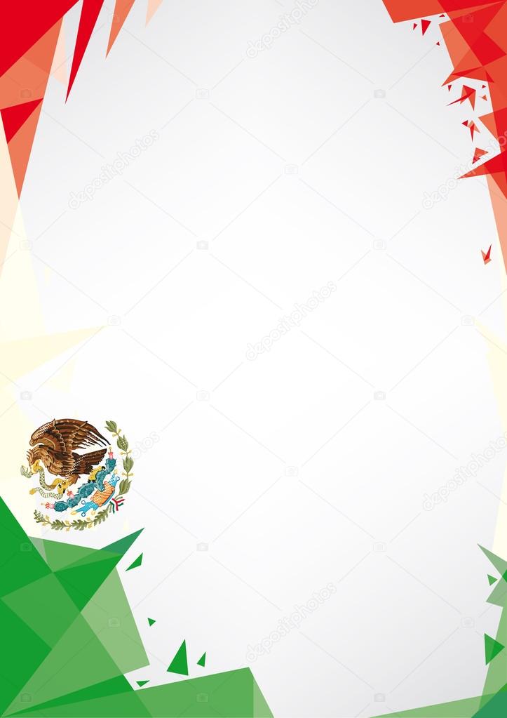 Background origami of Mexico.