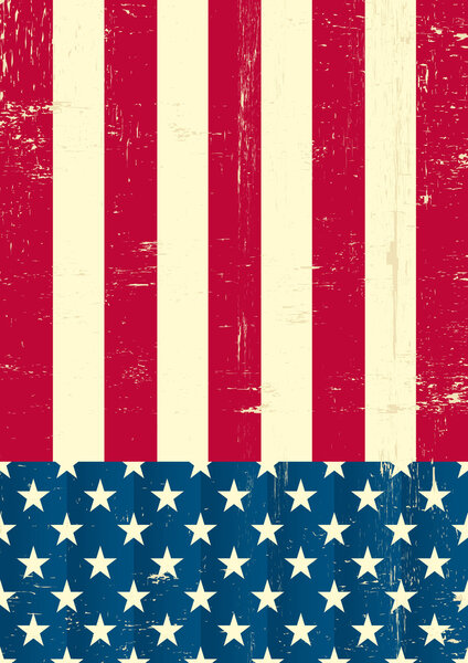 American vintage flag.