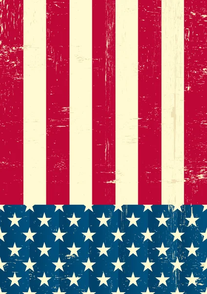 American vintage flag. — Stock Vector