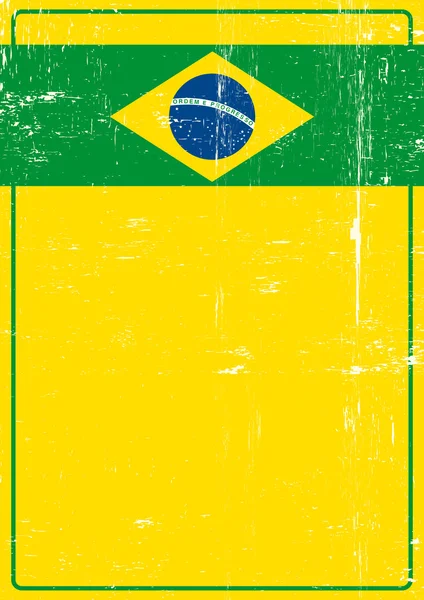 Brasilianska smutsiga affisch — Stock vektor