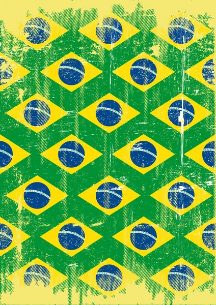Poster sporco brasiliano — Vettoriale Stock