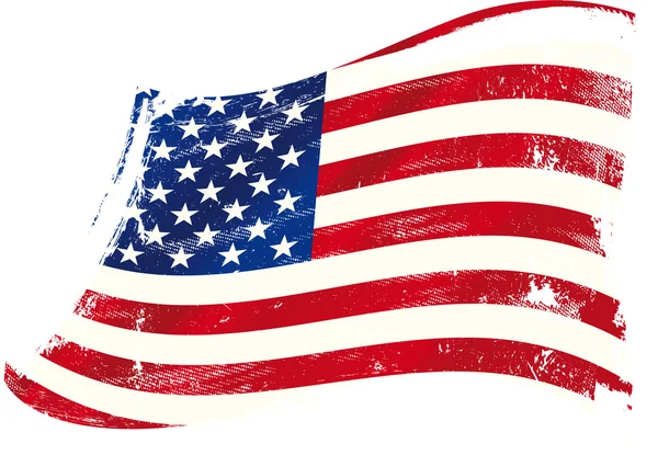 USA grunge vlag — Stockvector