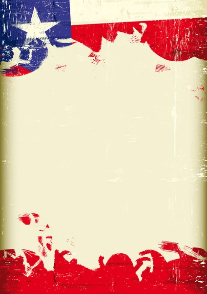 Grunge drapeau du Texas — Image vectorielle