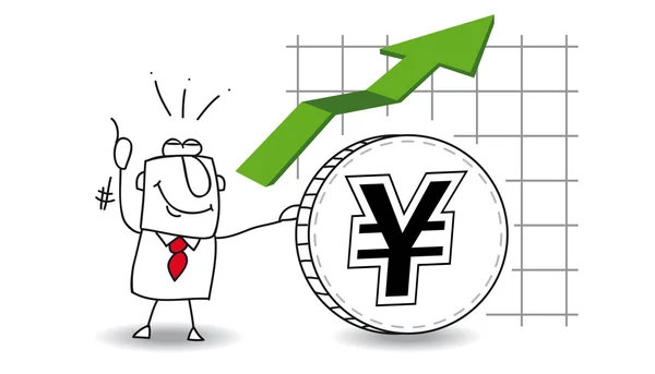 Yenen växer — Stock vektor