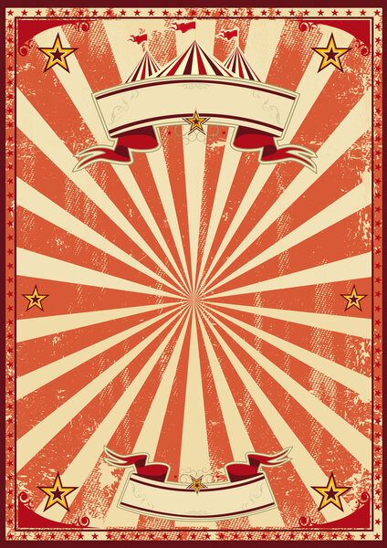 Red circus retro