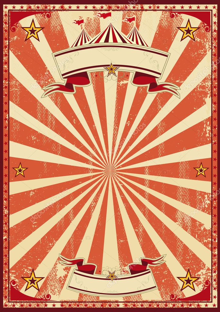 Red circus retro — Stock Vector © tintin75 38665187
