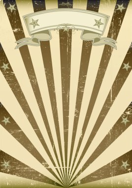 dokulu kahverengi VINTAGE poster