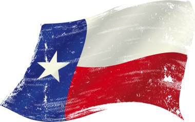 Texas flag grunge clipart