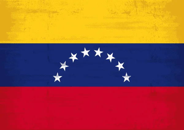 Drapeau grunge Venezuela — Image vectorielle