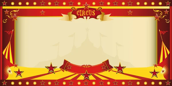 Inbjudan stora topp cirkus — Stock vektor