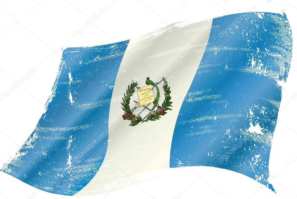Guatemala grunge flag