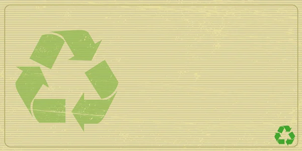 Recyclabe invitación horizontal — Vector de stock