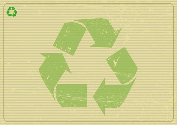 Recyclable fond horizontal — Image vectorielle