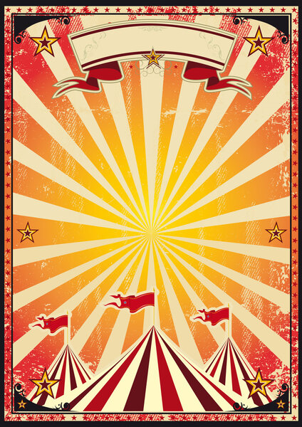 Red circus retro