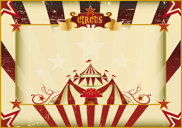 Horizontal grunge circus