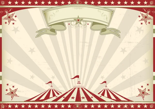 Horizontale vintage circus — Stockvector