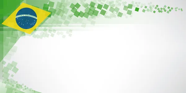 Banner brasileño moderno — Vector de stock