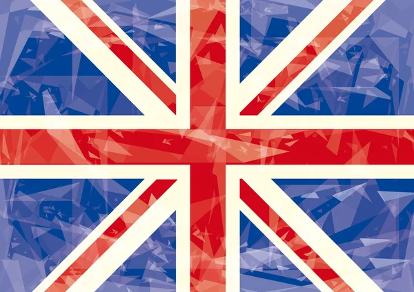 Bandeira gelada Union jack — Vetor de Stock