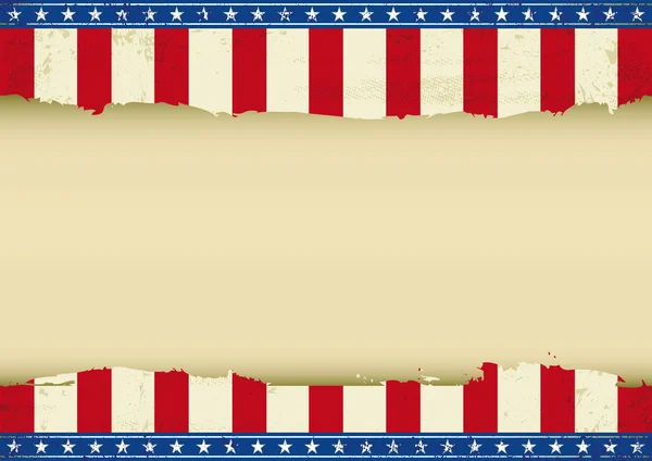 Fundo horizontal americano — Vetor de Stock