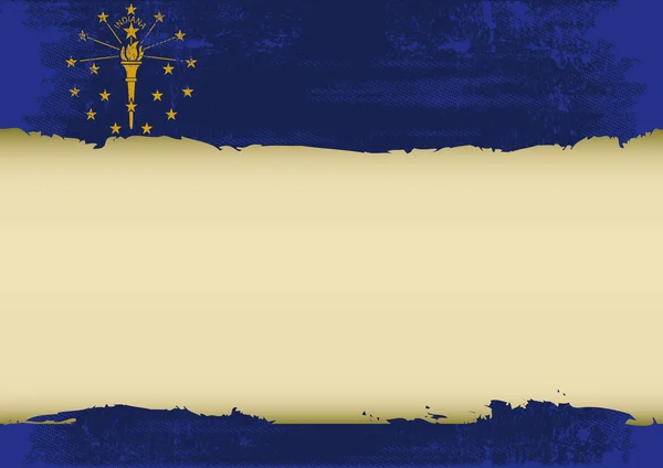 Indiana drapeau rayé — Image vectorielle