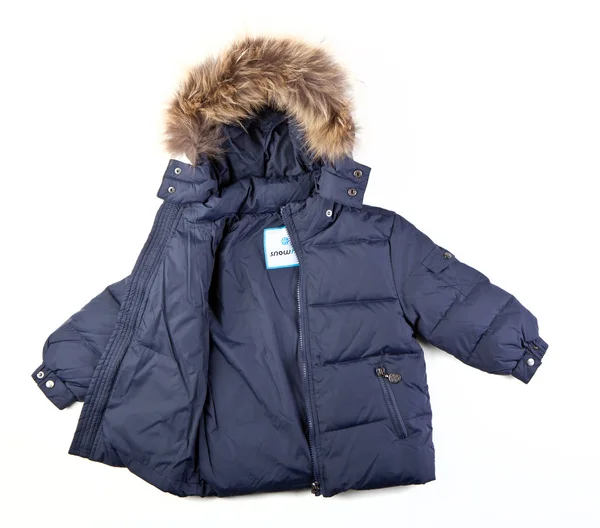 冬の子供のジャケット — ストック写真