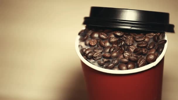 コーヒーカップの煙の映像 — ストック動画